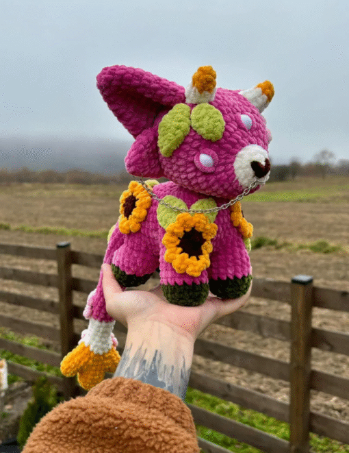 Pink Floral Monster – Amigurumi Crochet Pattern (PDF) - Image 2