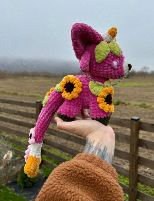 Pink Floral Monster – Amigurumi Crochet Pattern (PDF) - Image 3