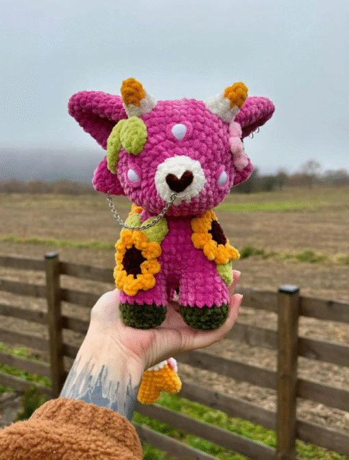 Pink Floral Monster – Amigurumi Crochet Pattern (PDF) - Image 6