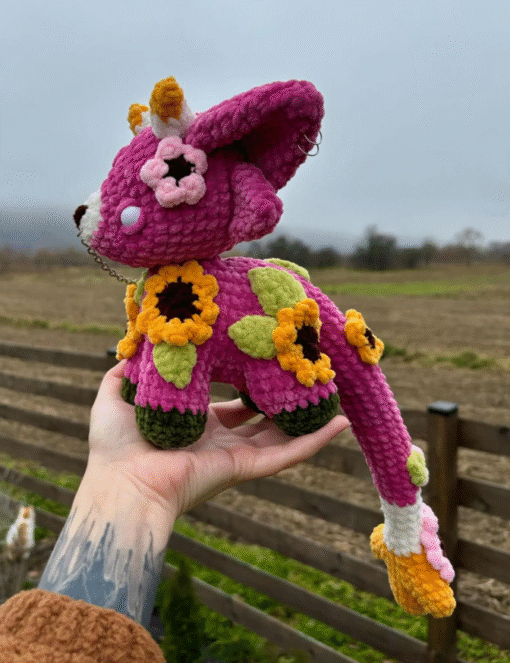 Pink Floral Monster – Amigurumi Crochet Pattern (PDF) - Image 7