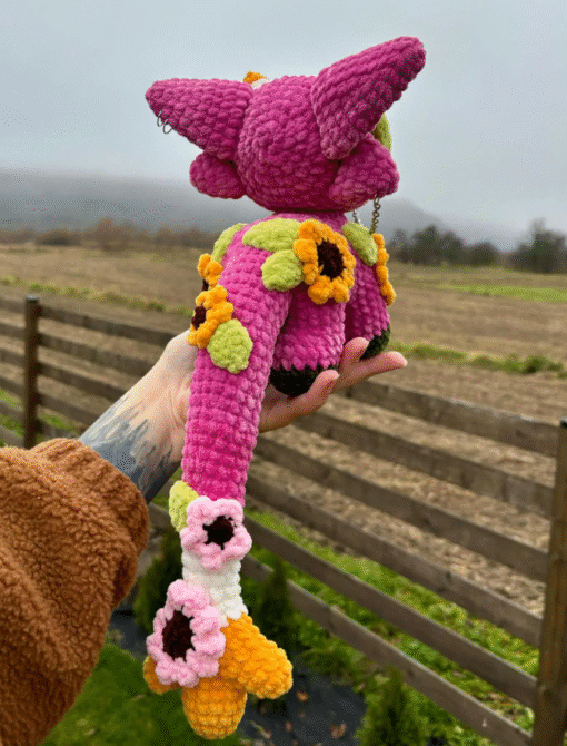 Pink Floral Monster – Amigurumi Crochet Pattern (PDF) - Image 5