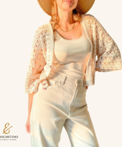 Easy Reversible Crochet Cardigan Pattern – Summer Boho Beach Cover-Up (Sizes S–2XL)