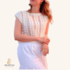Easy Crochet Summer Top Pattern – Lotus Lace Boho Tee, Beach Cover-Up, Sizes XS–3XL (PDF)
