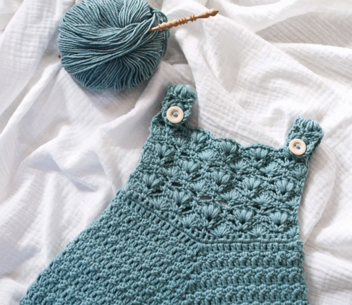Crochet Pattern – Gemma Baby Romper (PDF Download) - Image 4